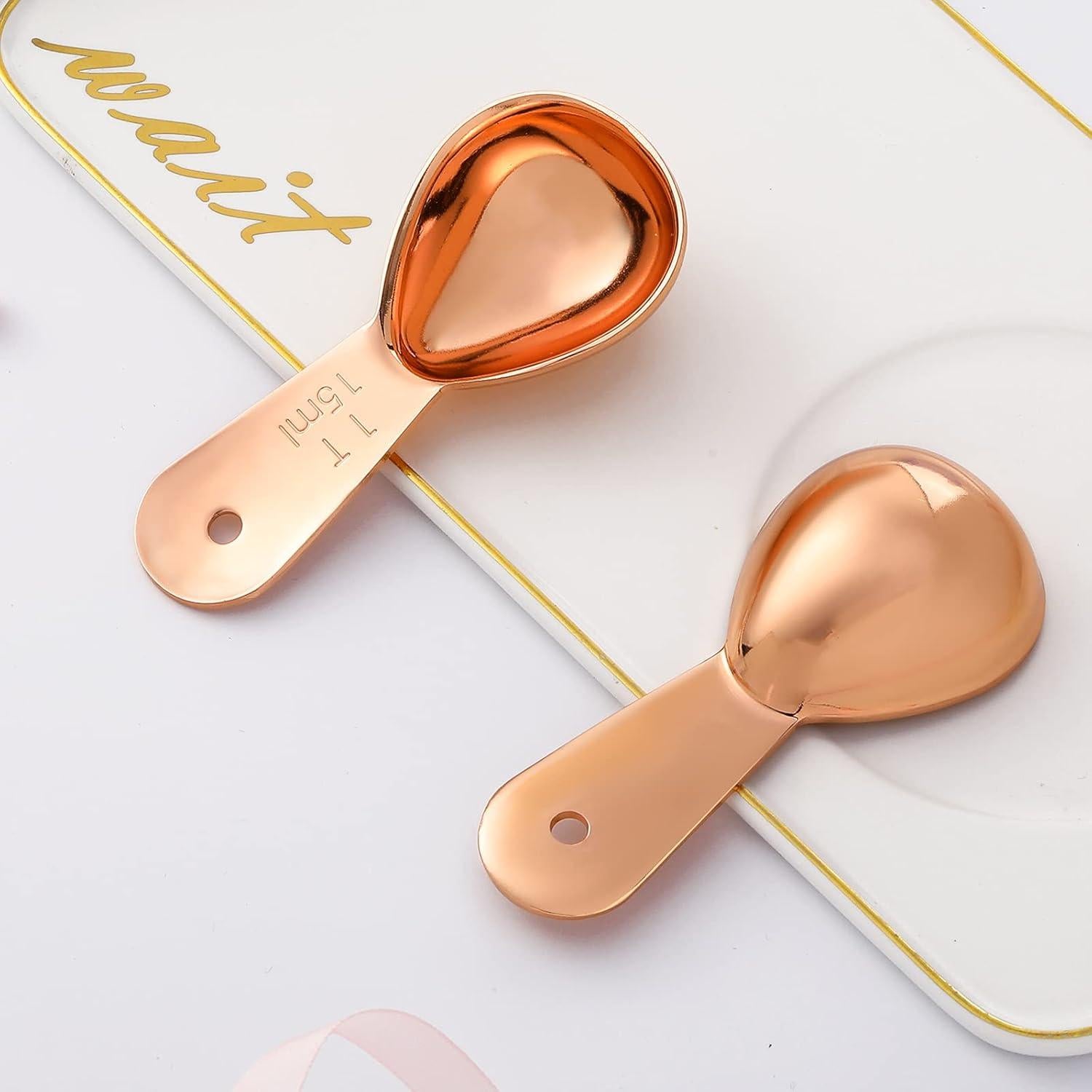 Cucharas Medidoras de Acero Inoxidable Patelai 3 Piezas 15 ml