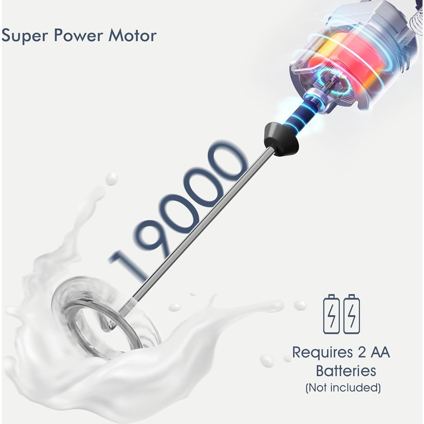 Batidor de Leche Eléctrico New England Stories Rosa G1-PINK-STAND