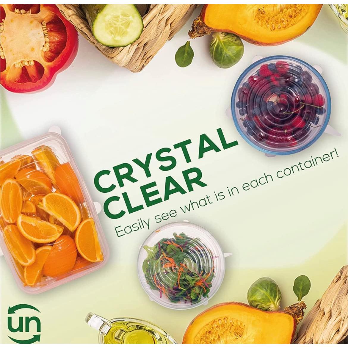 Tapas de Silicona Reutilizables Unwasted - Paquete de 6 Muy Pequeñas