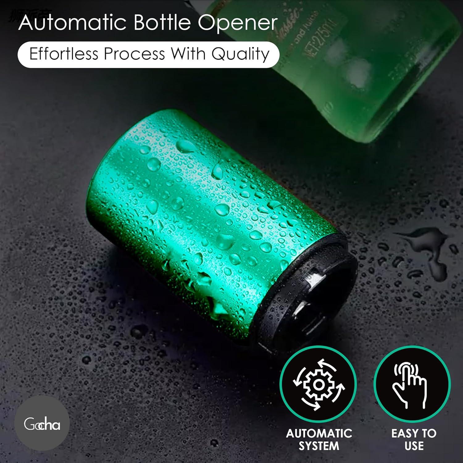 Abrebotellas Magnético GOCHA de Acero Inoxidable Verde