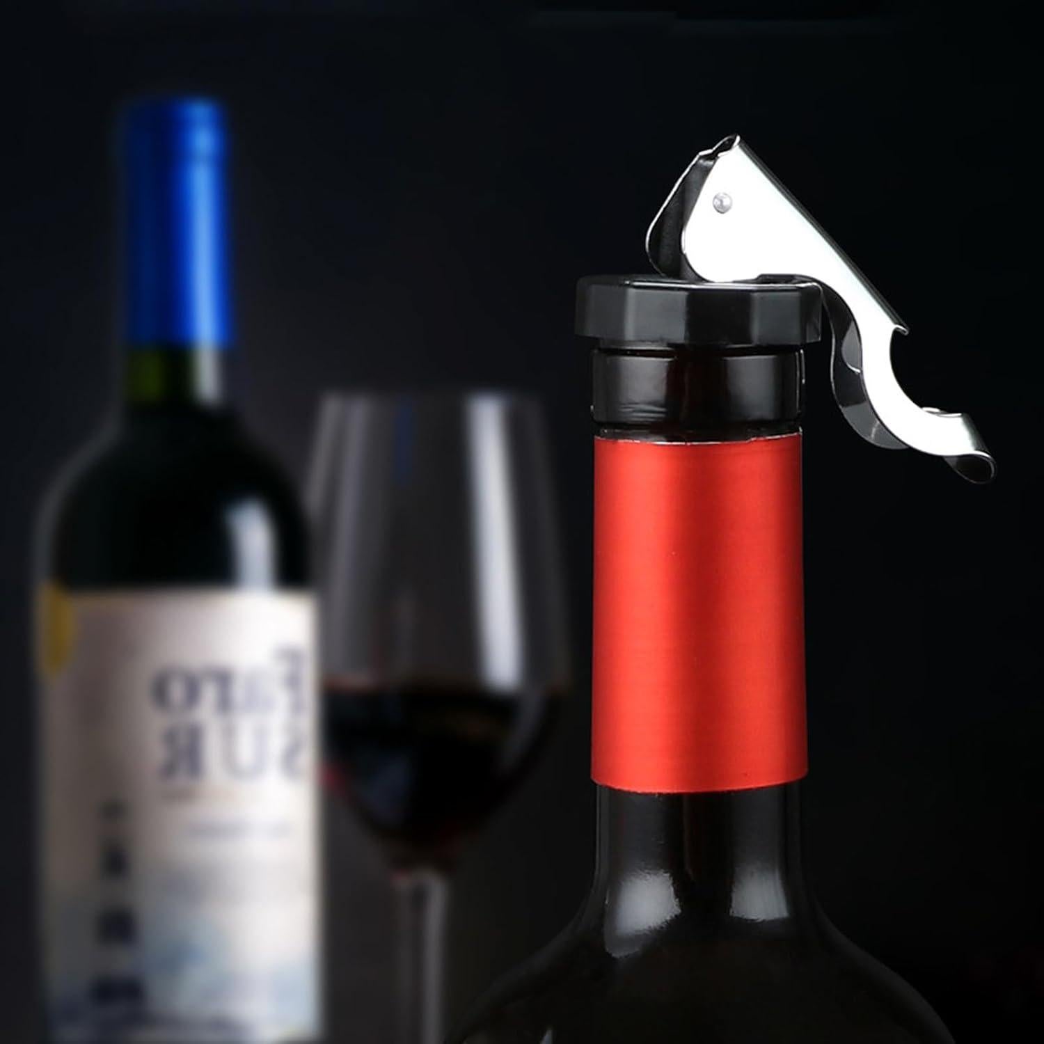 5 Tapones Reutilizables para Botellas de Vino M MUGIT