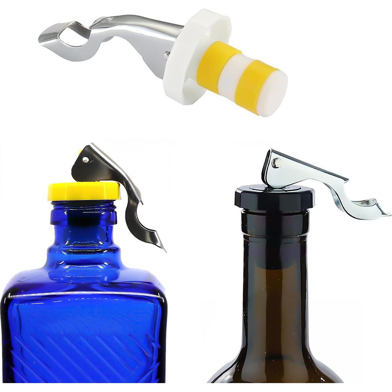 5 Tapones Reutilizables para Botellas de Vino M MUGIT