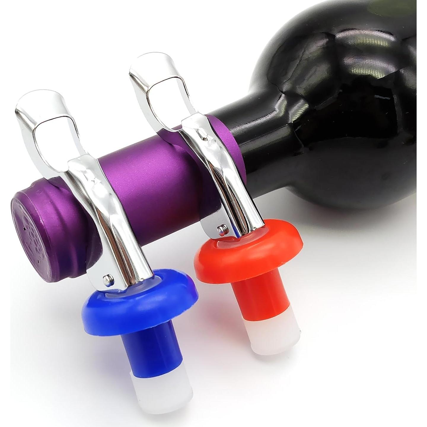 5 Tapones Reutilizables para Botellas de Vino M MUGIT