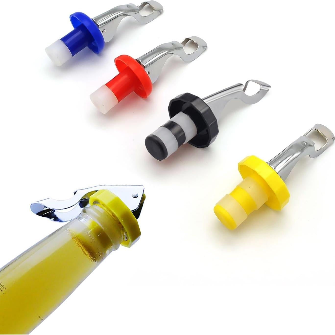 5 Tapones Reutilizables para Botellas de Vino M MUGIT