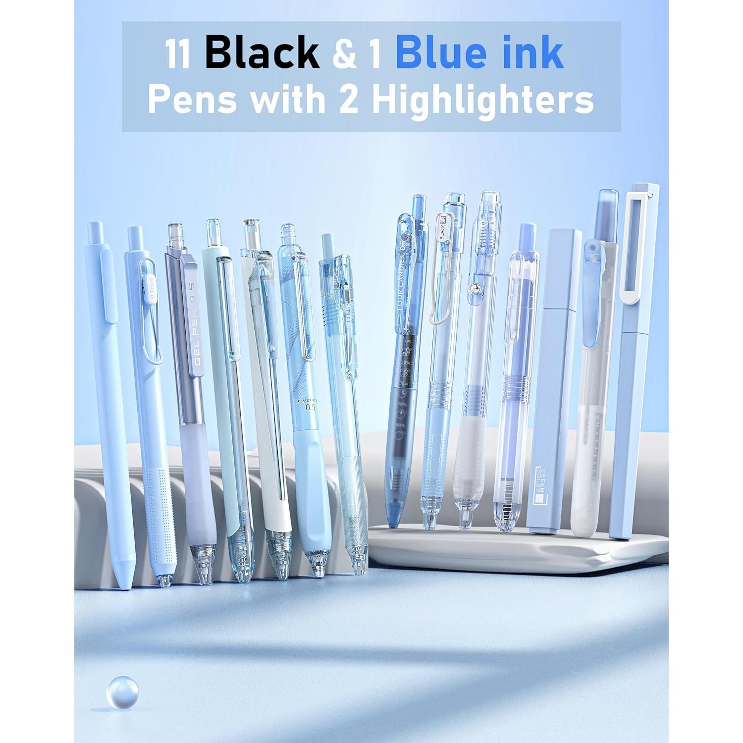 Conjunto de Bolígrafos de Gel Pastel Cuatro Caramelos 14 Piezas