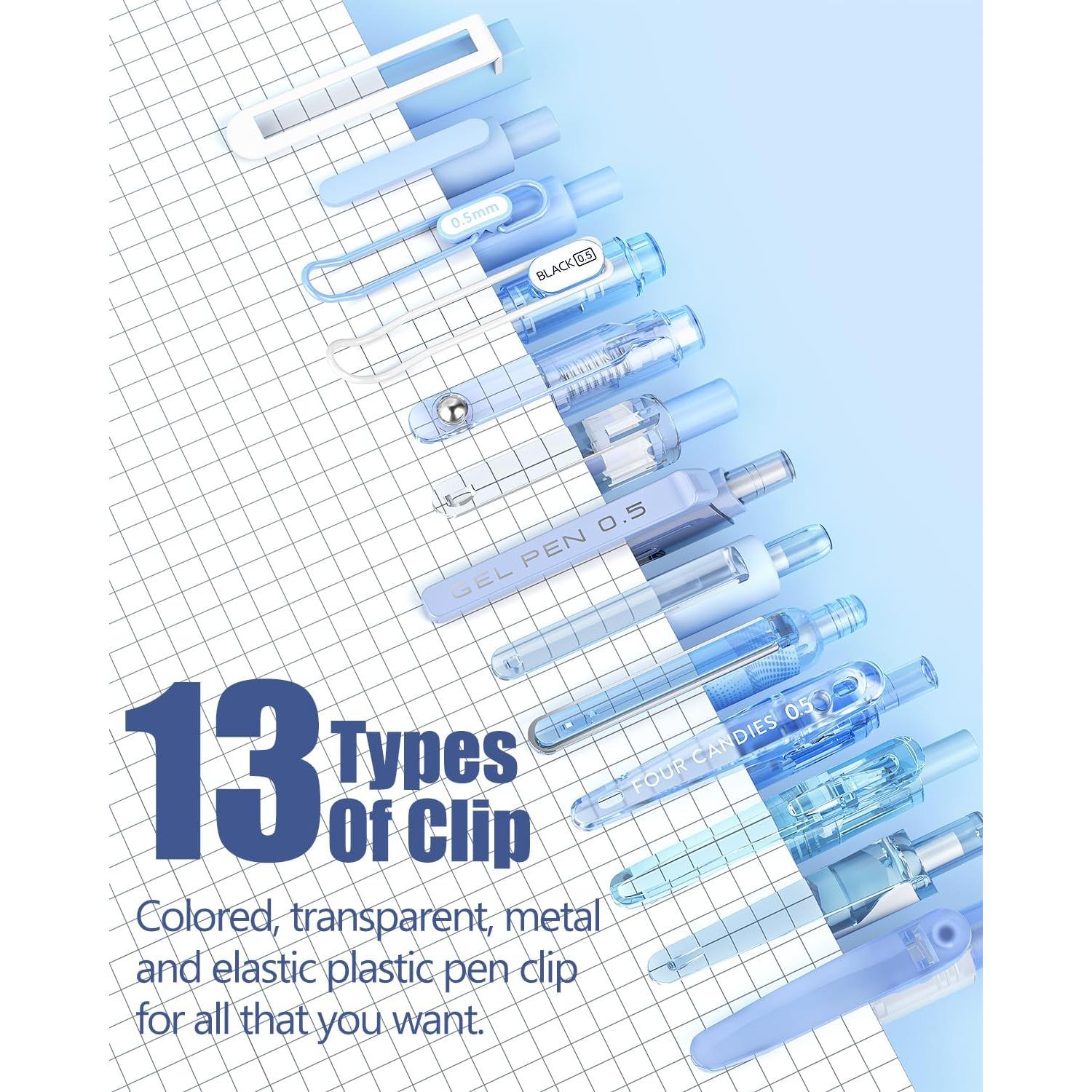 Conjunto de Bolígrafos de Gel Pastel Cuatro Caramelos 14 Piezas