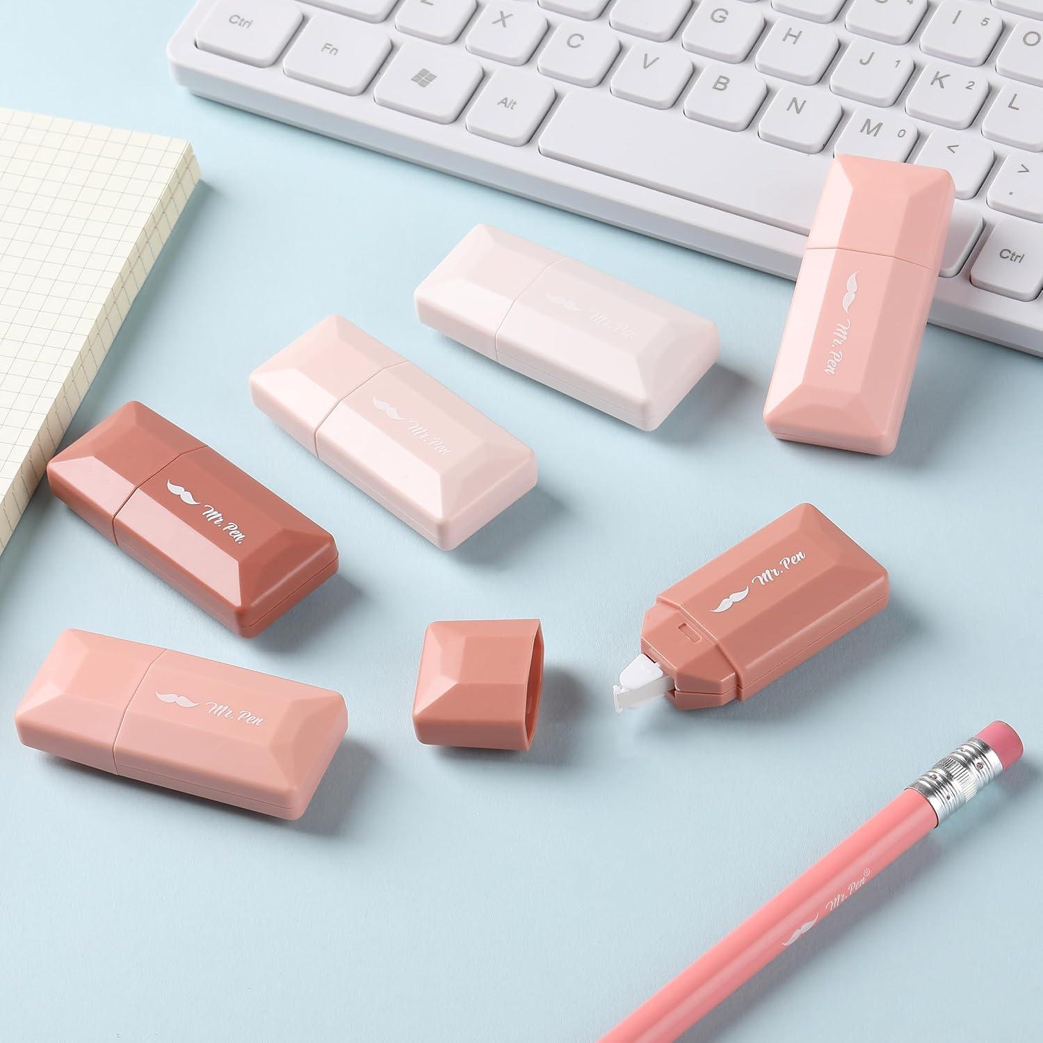 Cinta Correctora Mr. Pen 6 pcs 0.51 cm x 600.84 cm Mocha Blush