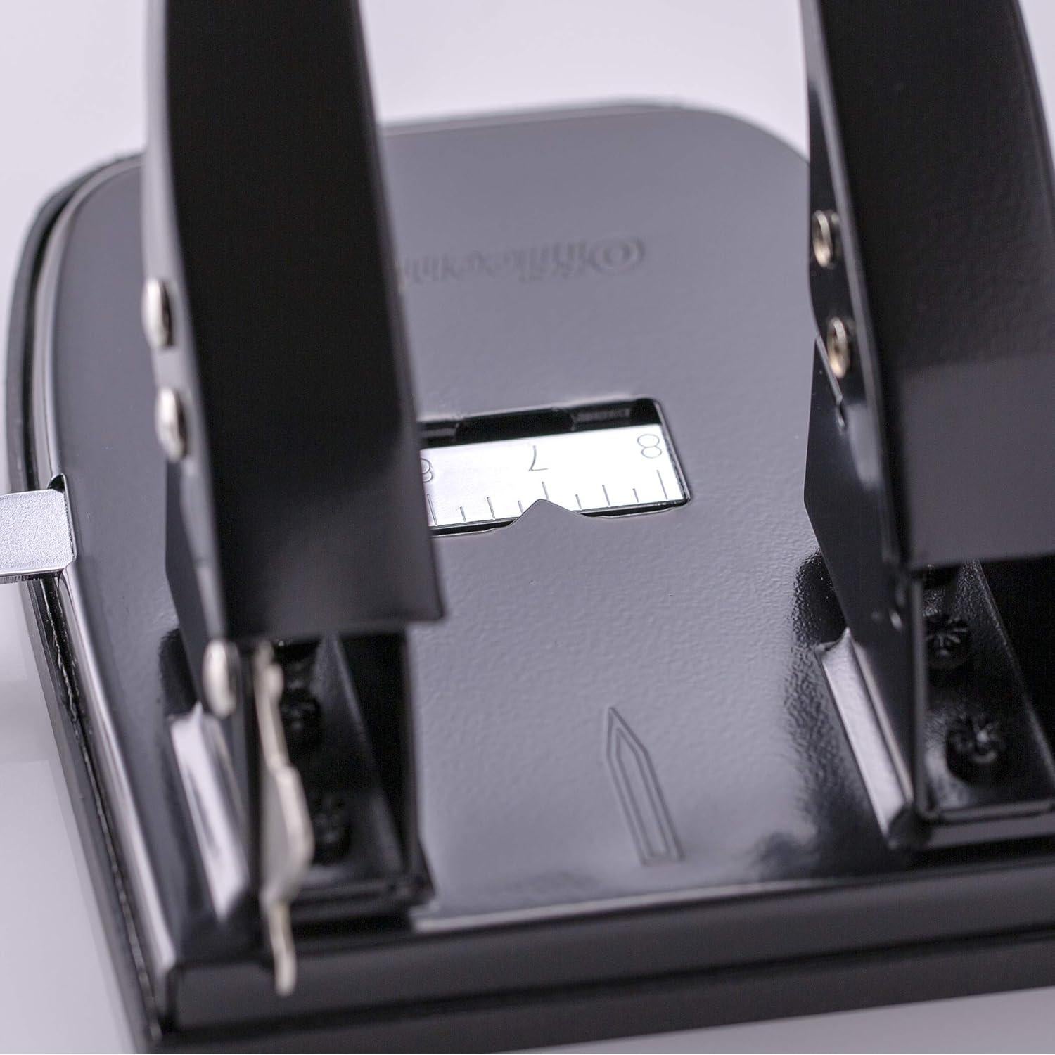 Perforadora de Papel Officemate 2 Agujeros 30 Hojas Negra