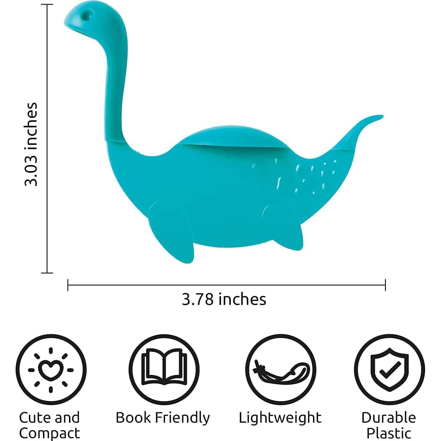 Marcador de Página Nessie Tale OTOTO Turquesa - Regalo Único