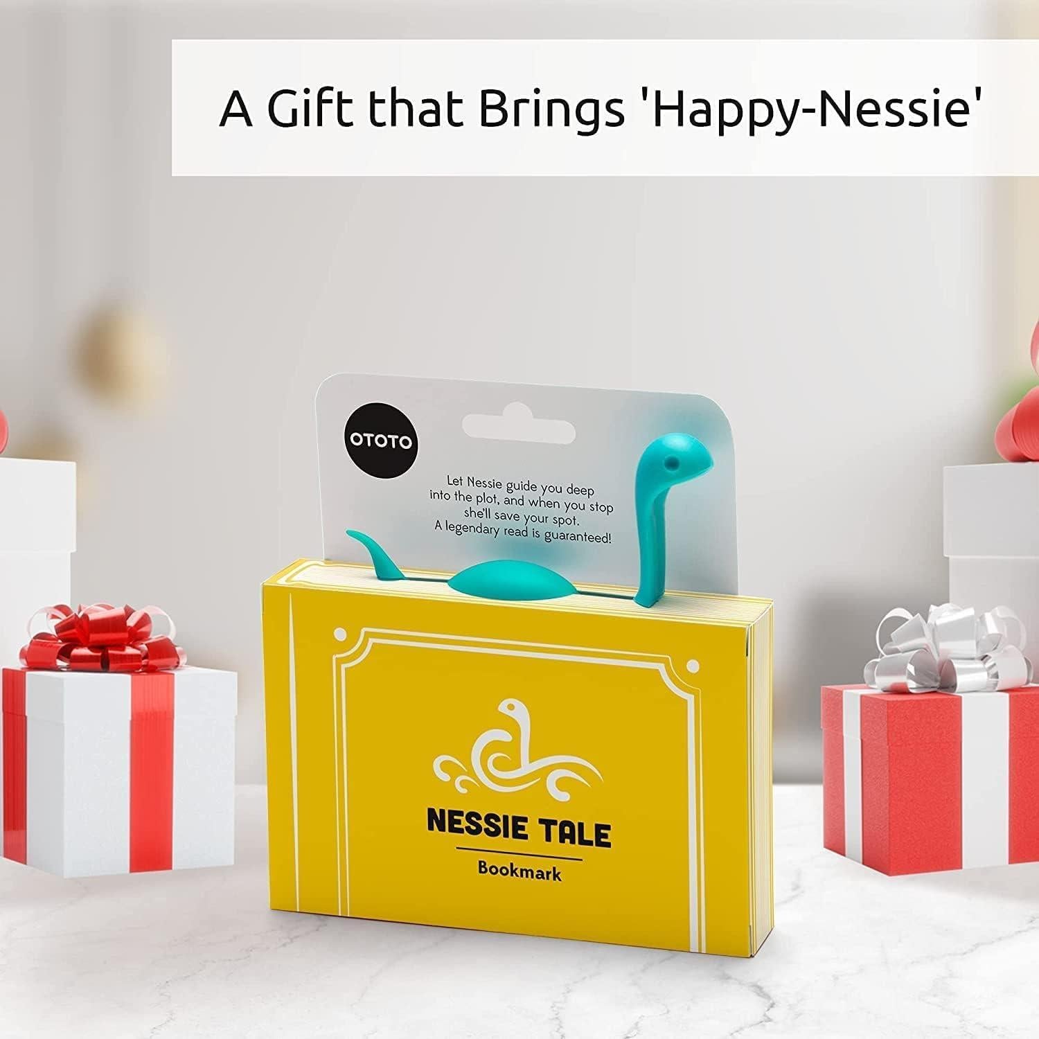 Marcador de Página Nessie Tale OTOTO Turquesa - Regalo Único