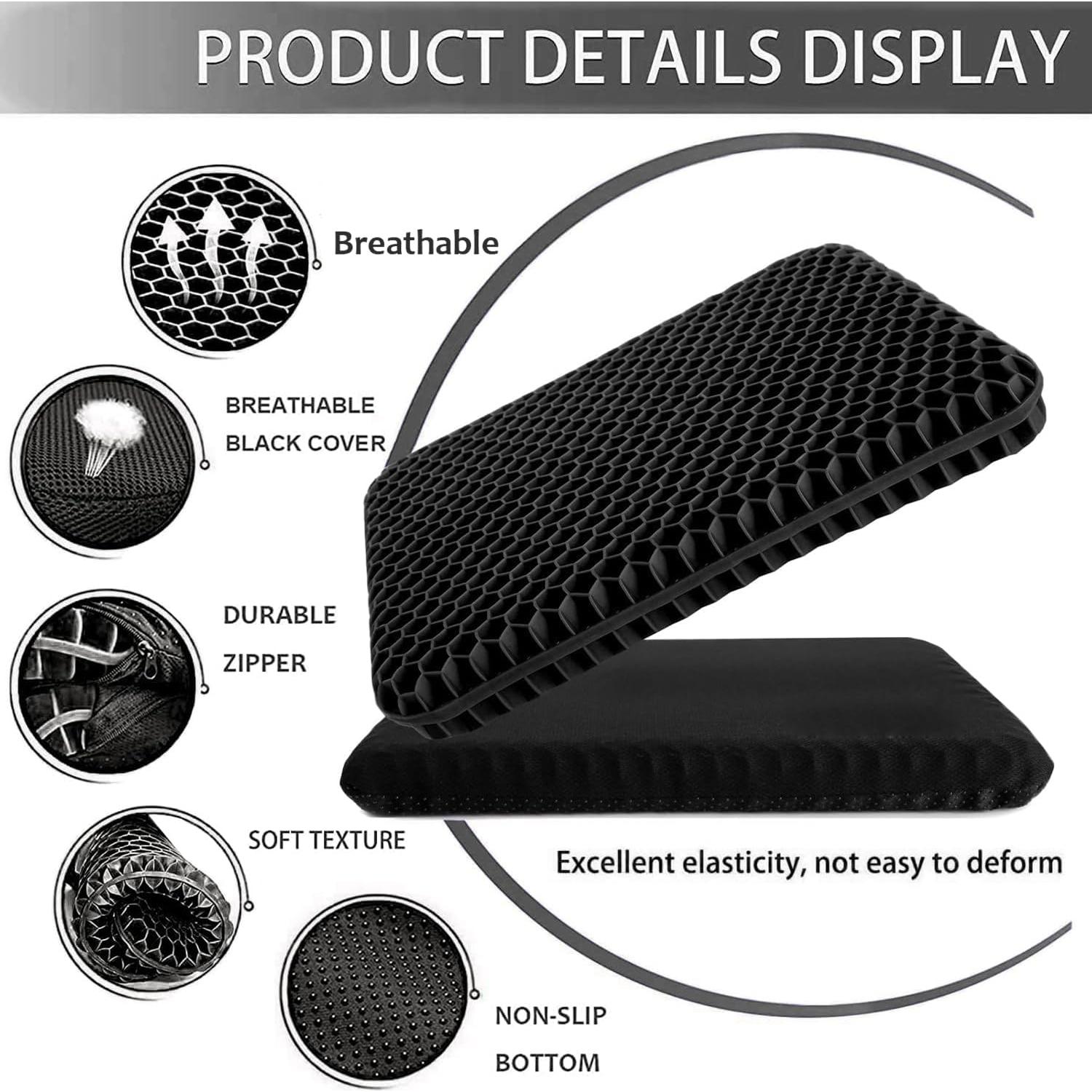 Cojín de Gel Extra Grueso Helishy 42x37cm Alivio Dolor