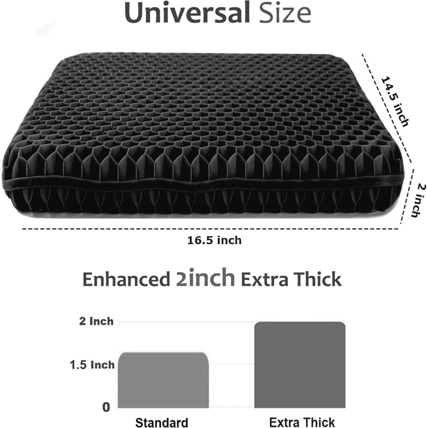 Cojín de Gel Extra Grueso Helishy 42x37cm Alivio Dolor