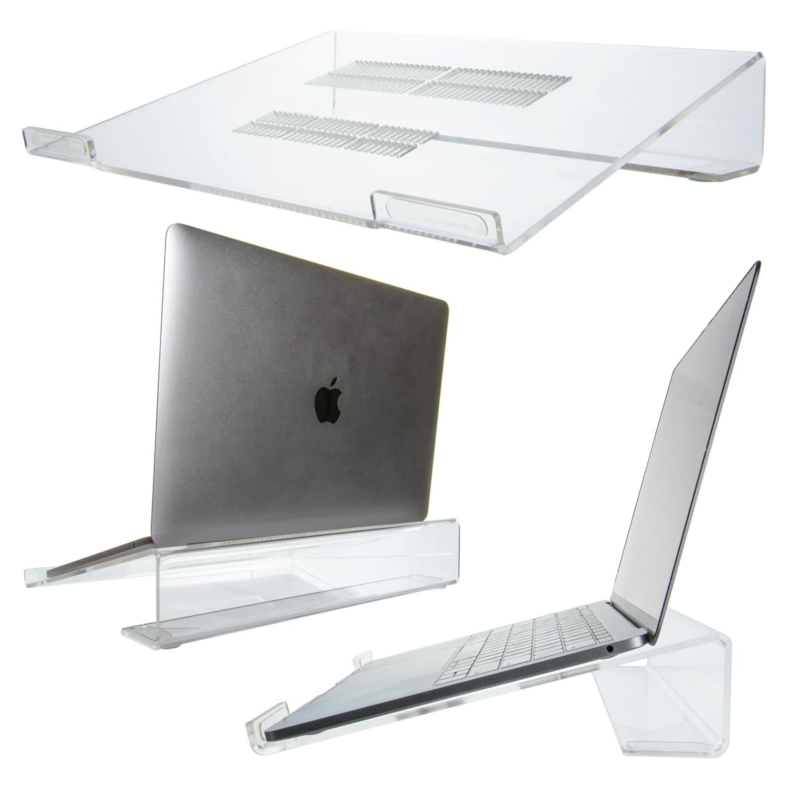 Soporte de Acrílico DuraClear para Laptop 21" - Elevación 6.35 cm