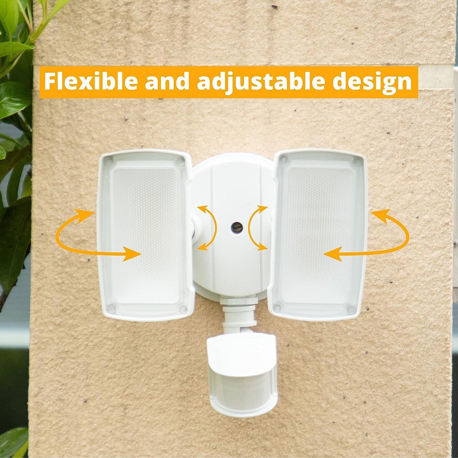 Luz de Seguridad LED UME 19W con Sensor de Movimiento 2000LM