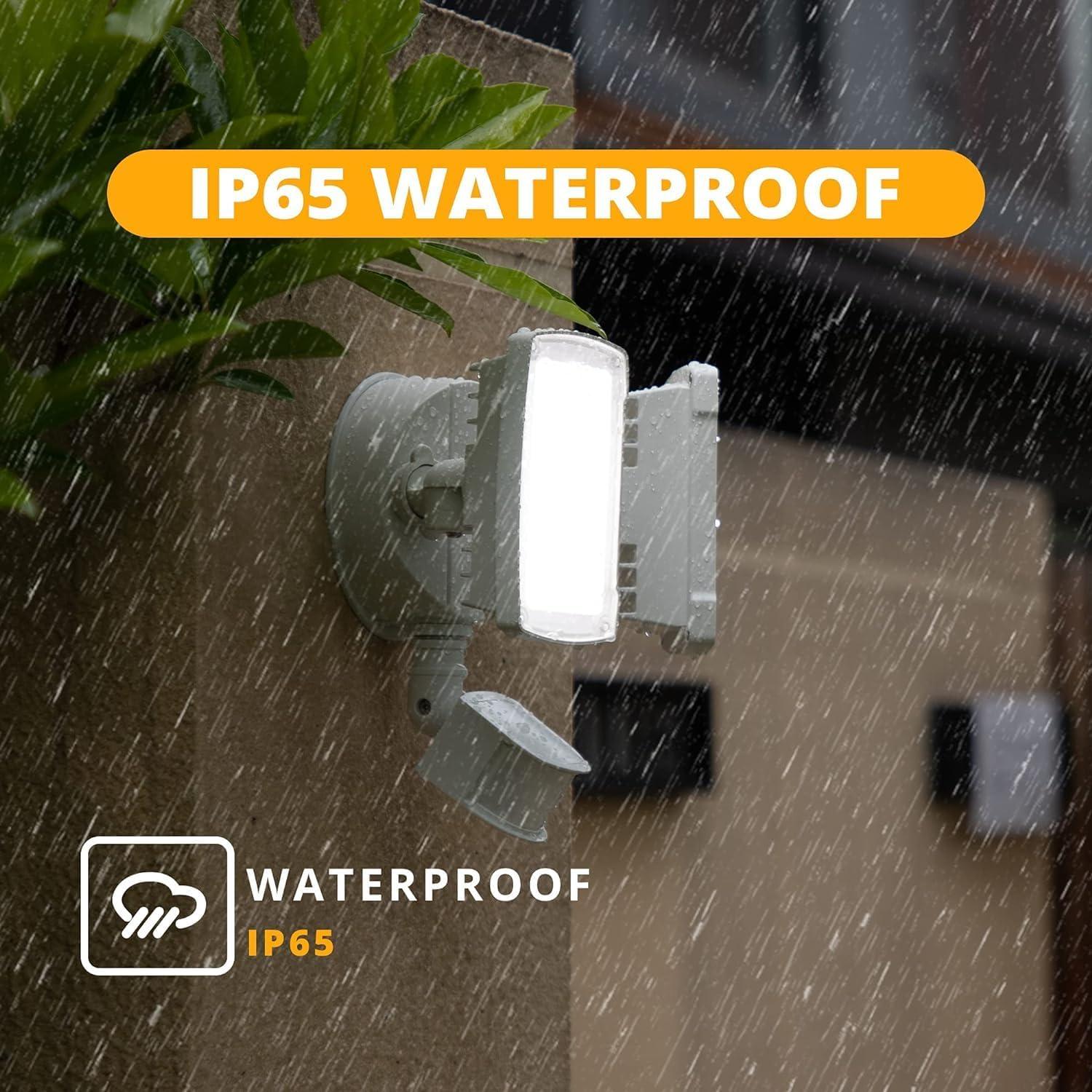 Luz de Seguridad LED UME 19W con Sensor de Movimiento 2000LM