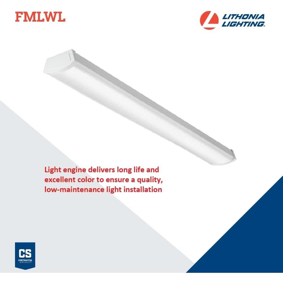 Luz LED de 120V 4 pies Lithonia Lighting 2700K Montaje Empotrado