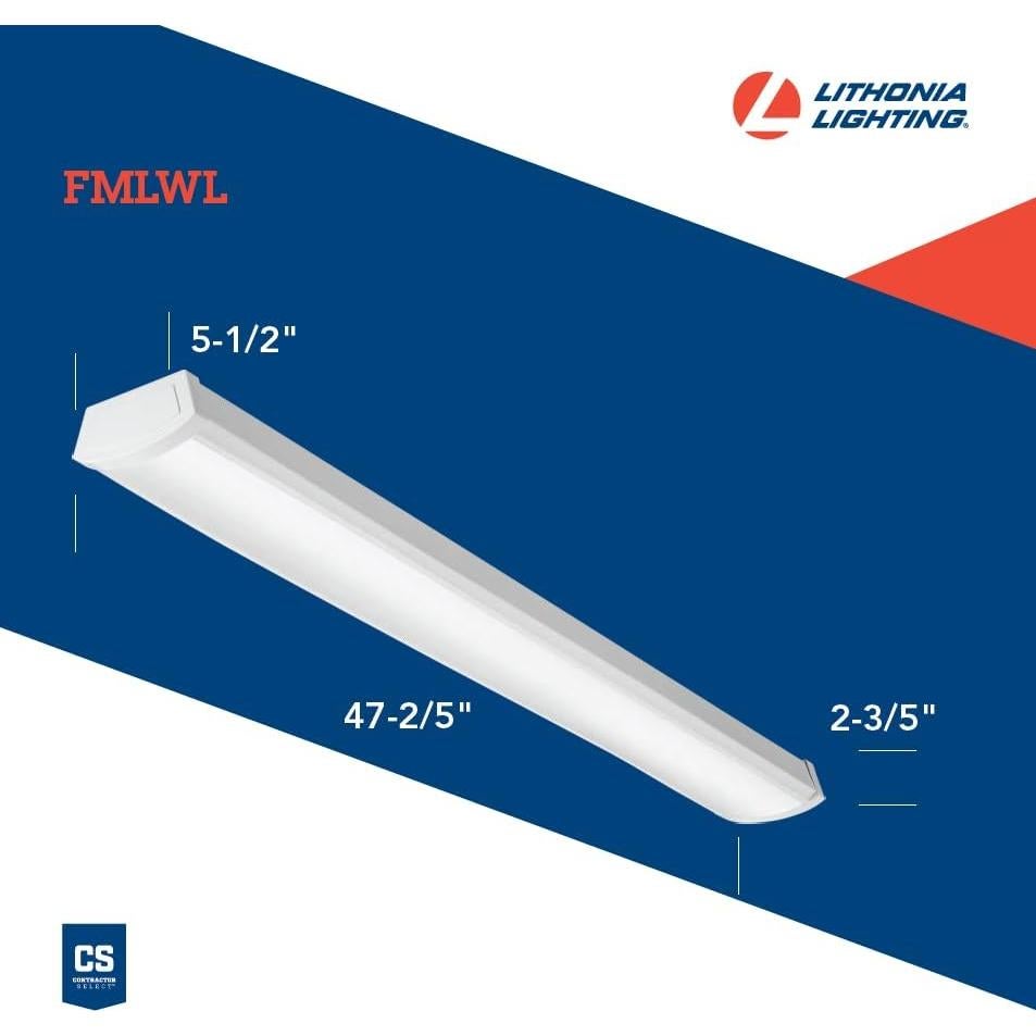 Luz LED de 120V 4 pies Lithonia Lighting 2700K Montaje Empotrado