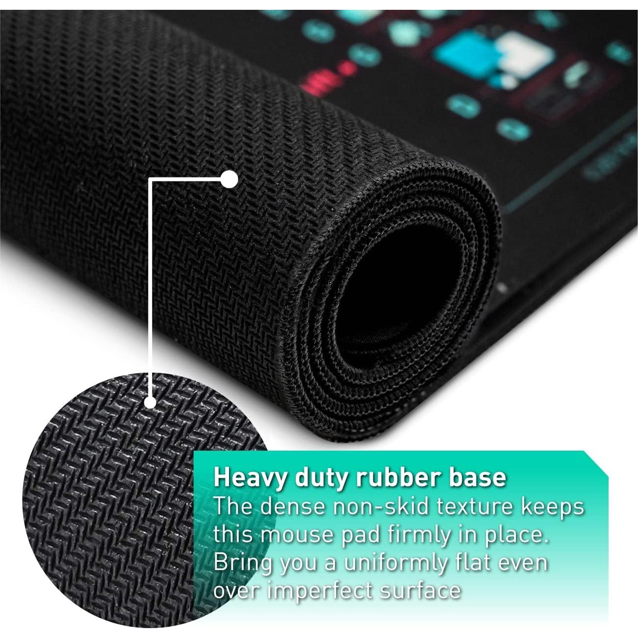 Alfombrilla de Ratón Pixiecube 700x300mm con Atajos Windows