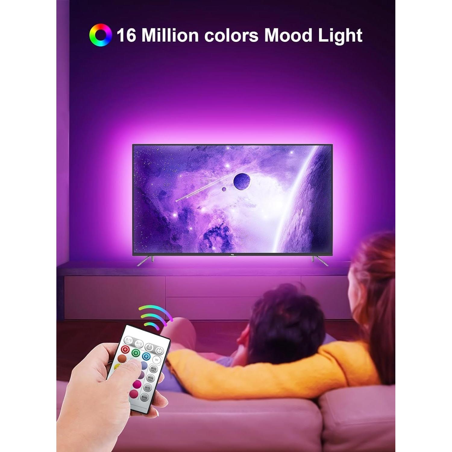Tira de Luz LED GIPOYENT 2.99m para TV 32-50" RGB Bluetooth