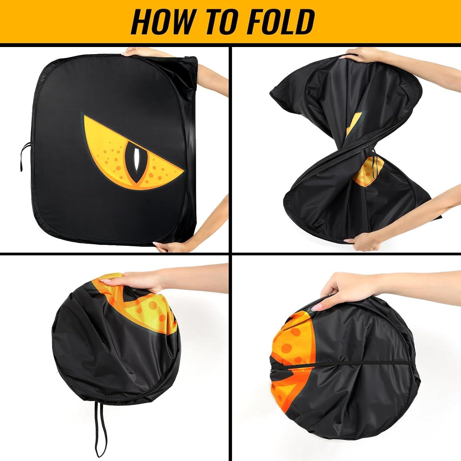 Protector Solar Parabrisas Coche LEVOTIYER Ajustable 64" x 32"