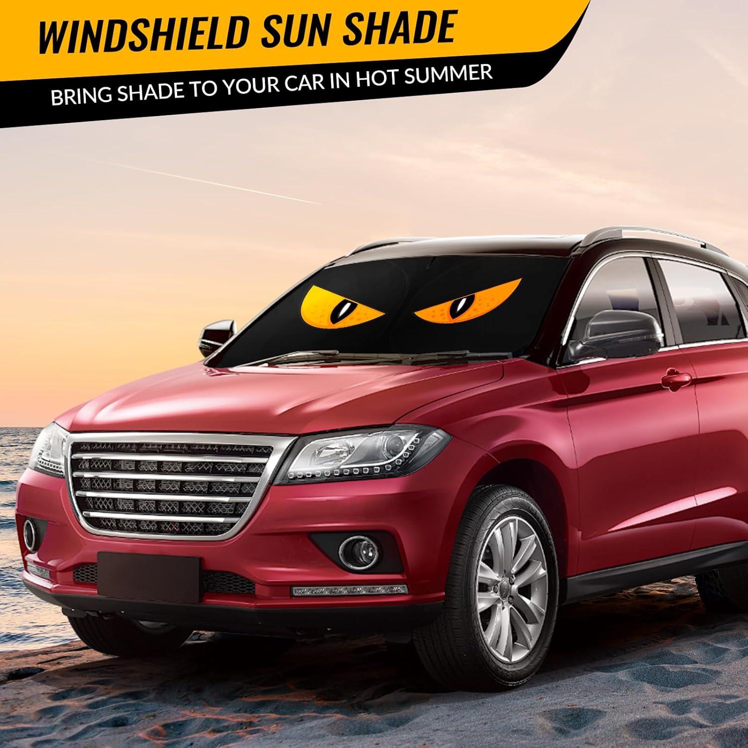 Protector Solar Parabrisas Coche LEVOTIYER Ajustable 64" x 32"