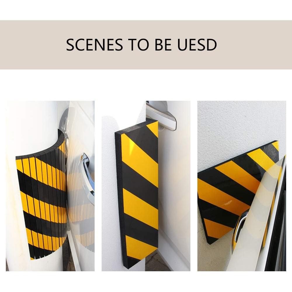 Protector de Pared de Garaje GUEQUITLEX Amarillo 2 Piezas