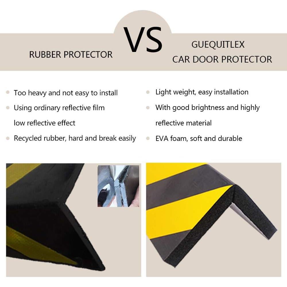 Protector de Pared de Garaje GUEQUITLEX Amarillo 2 Piezas