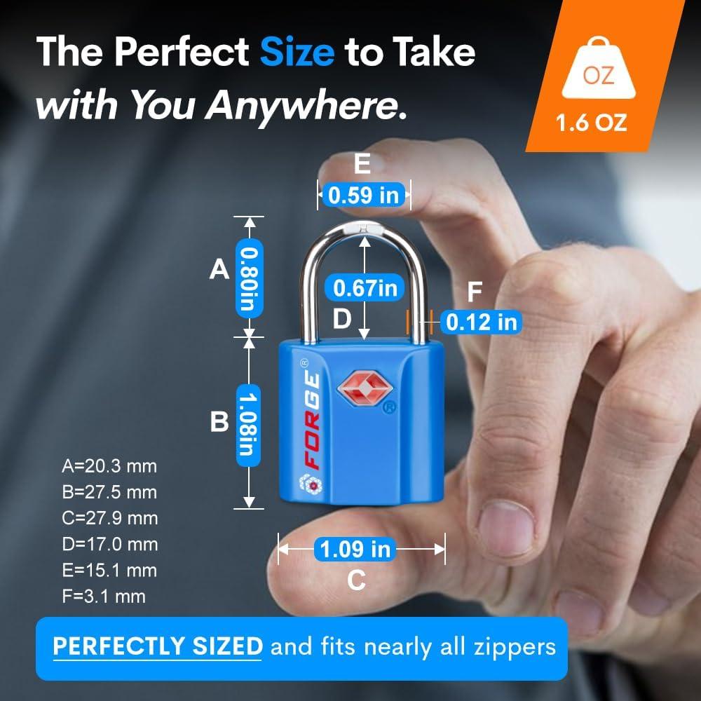 Candados de Equipaje TSA Forge - Ultra-Seguros y Compactos