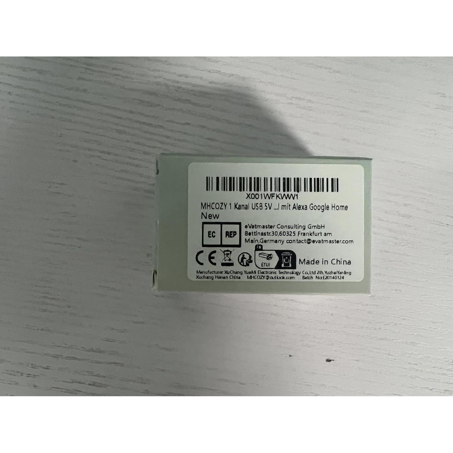 Módulo Relé Inteligente WiFi MHCOZY 1CH Control Remoto