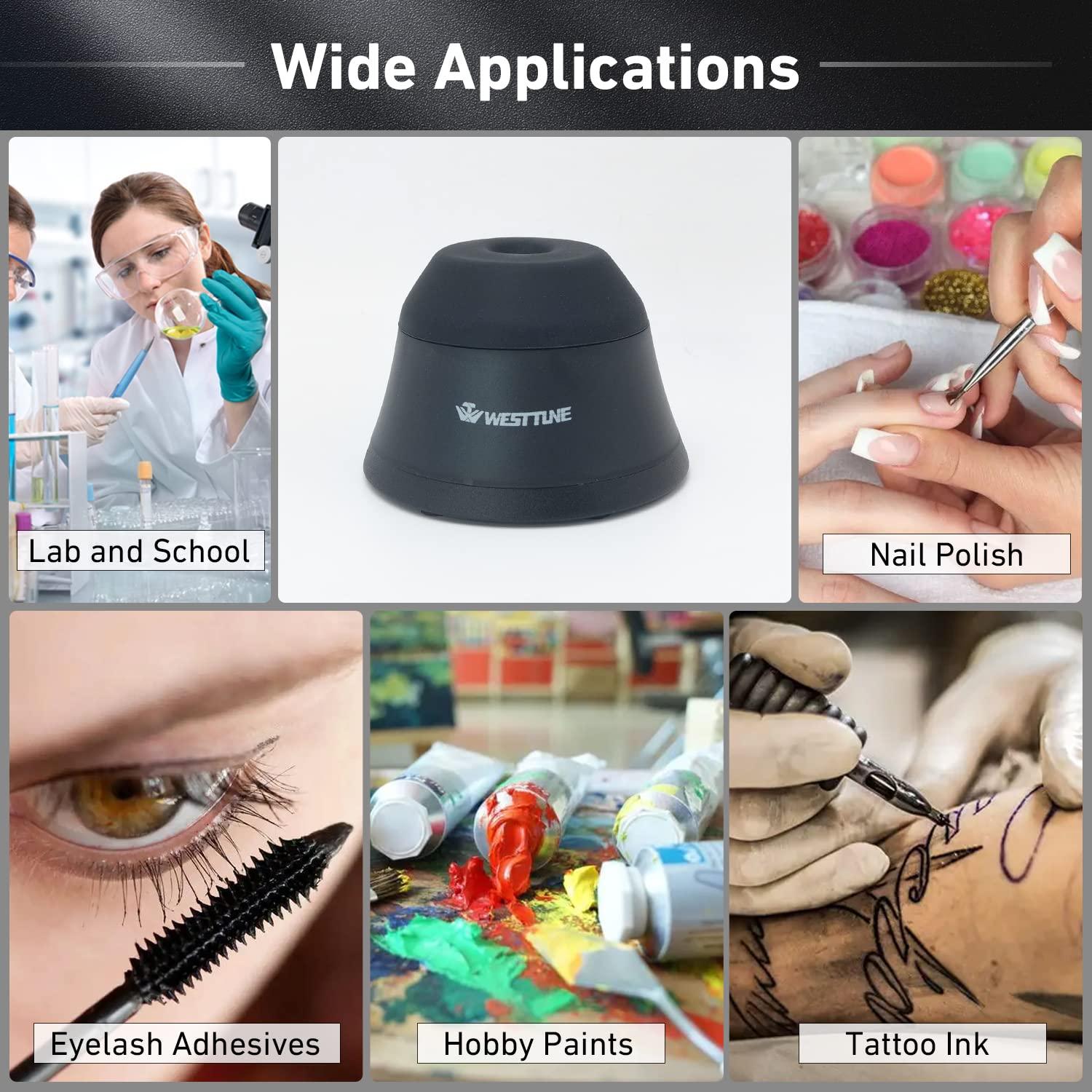 Mini Mezclador Vortex WEST TUNE 4000RPM Negro para Pinturas