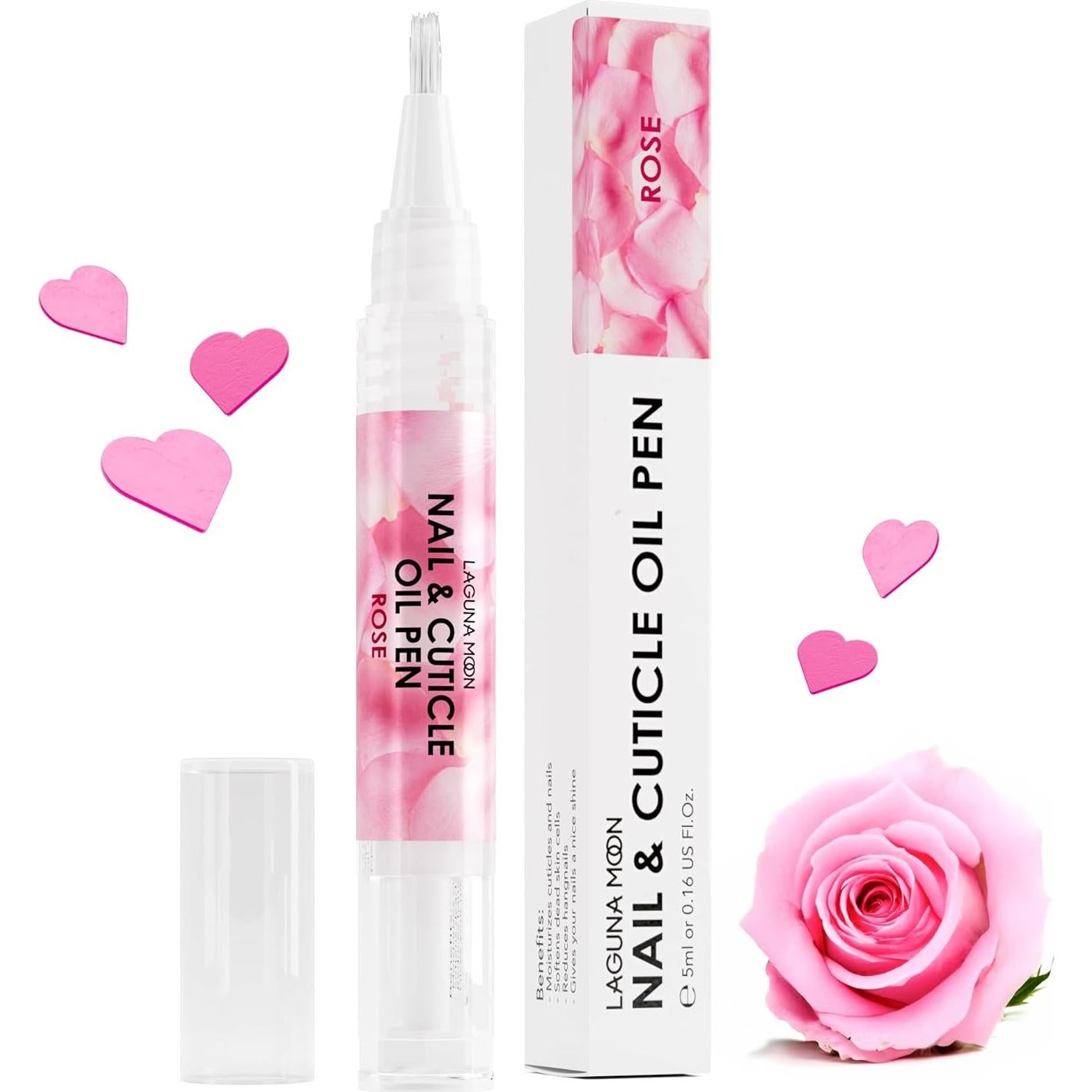 Bolígrafo Aceite Cutículas Lagunamoon Rosa 5 ml - Nutre y Hidrata
