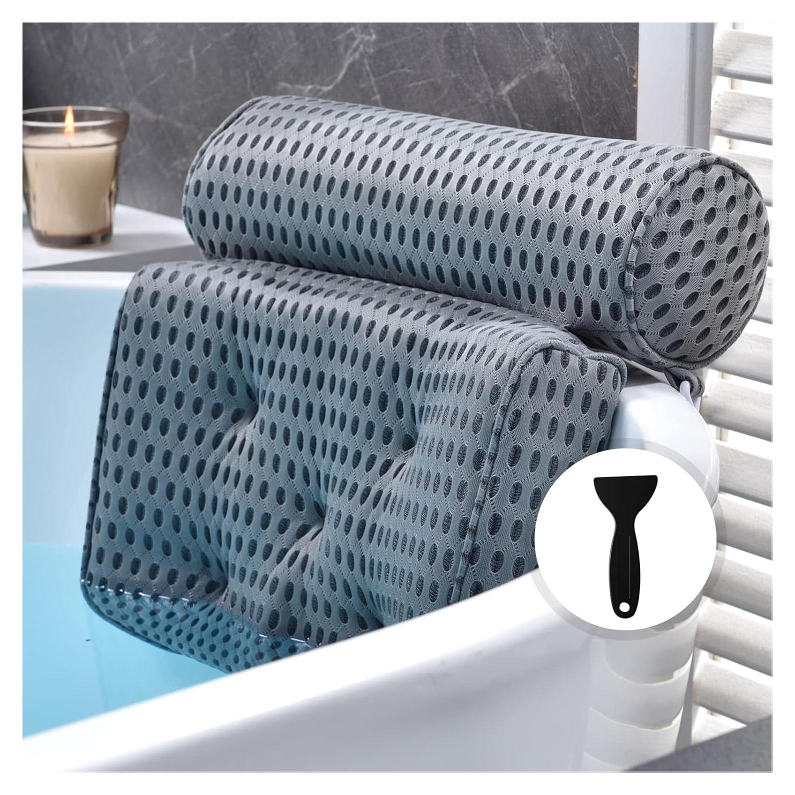 Almohada de Baño OMYSTYLE Gris - Extra Gruesa y Secado Rápido