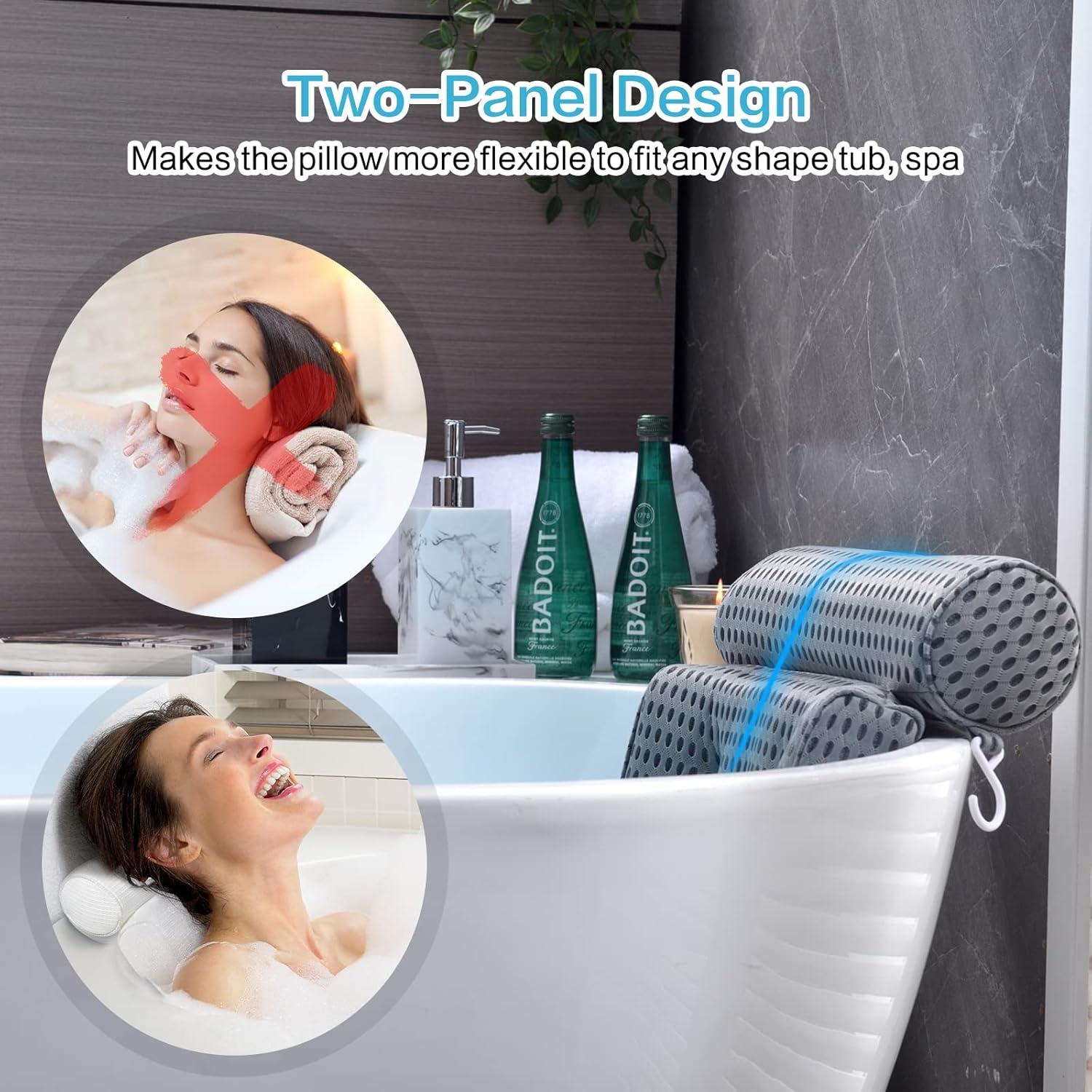Almohada de Baño OMYSTYLE Gris - Extra Gruesa y Secado Rápido