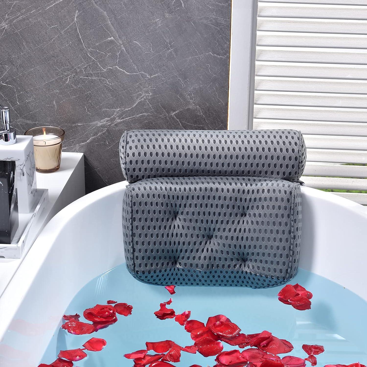 Almohada de Baño OMYSTYLE Gris - Extra Gruesa y Secado Rápido