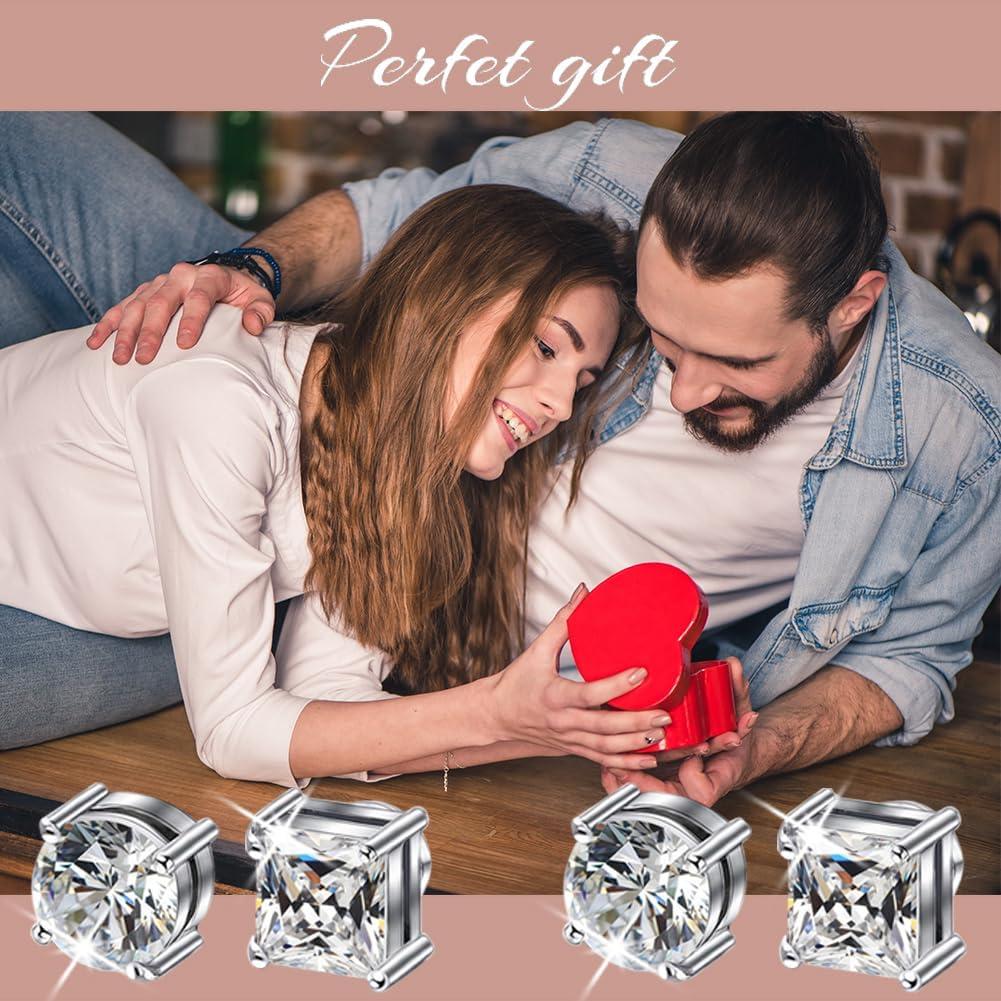 Pendientes Magnéticos Hipoalergénicos Acero Inoxidable 6mm