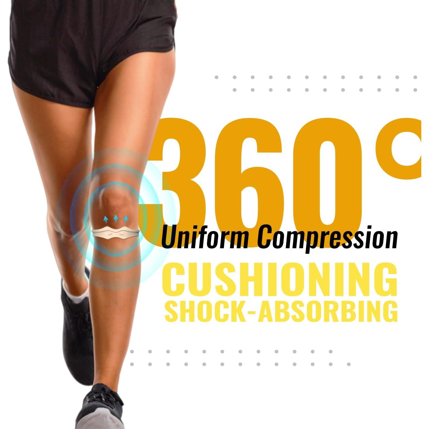 Faja de Rodilla Fitgeno Beige - Soporte Patelar para Alivio del Dolor