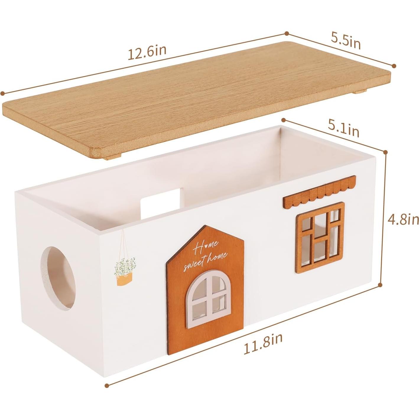 Caja Organizadora de Cables de Madera TUKDAK Mediana