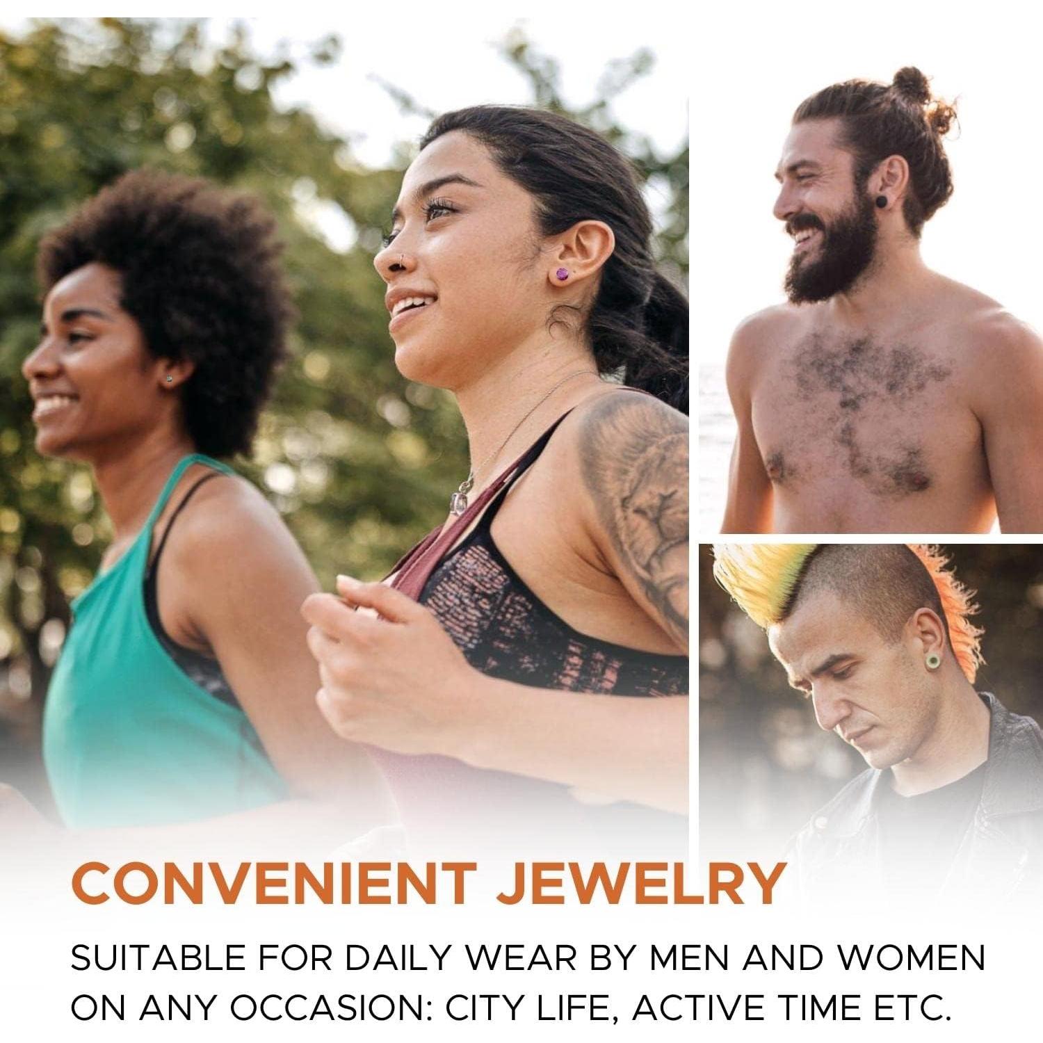 Kit de Estiramiento de Orejas BodyJ4You 54PC 14G-12mm con Aceite