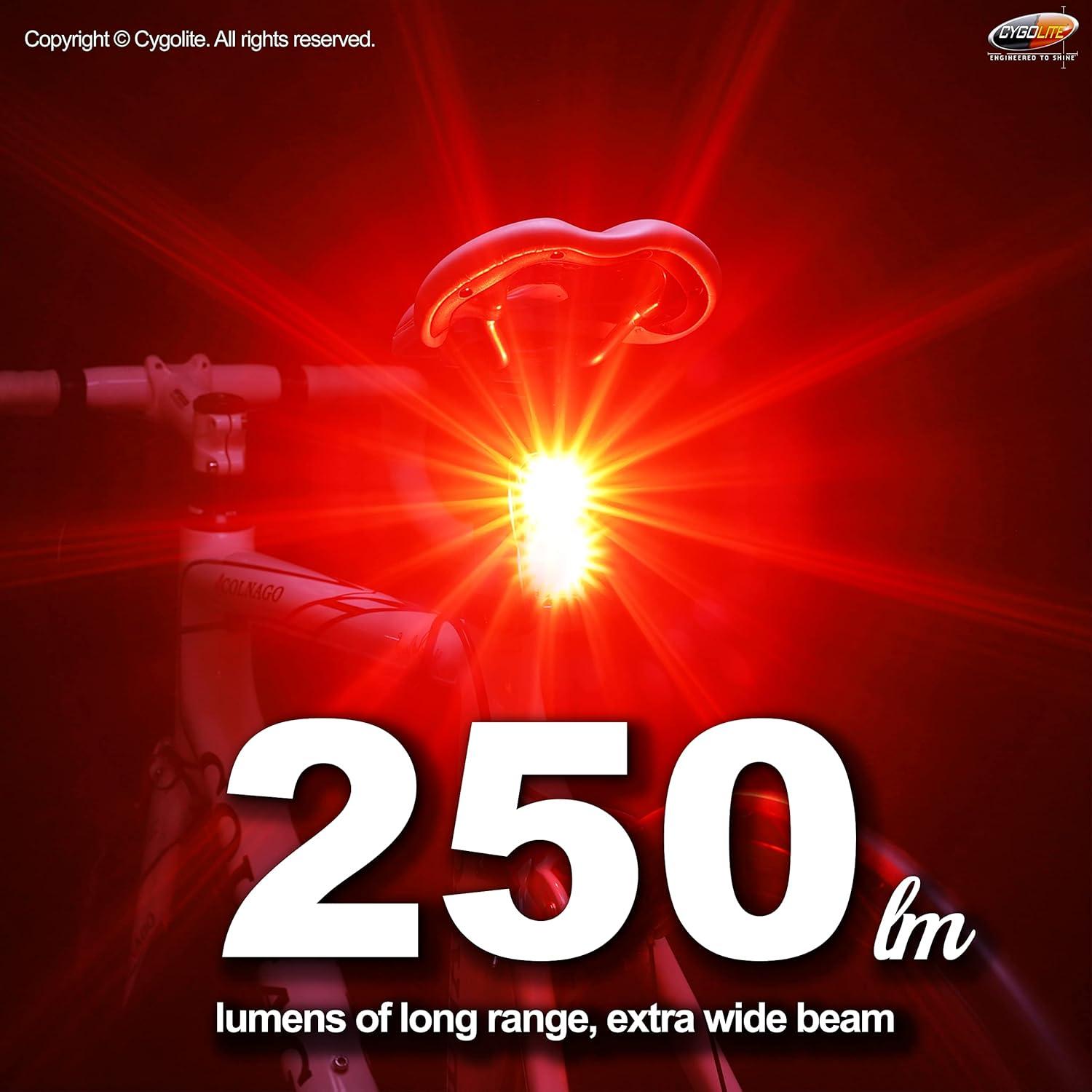 Luz Trasera Cygolite Hypershot 250 Lúmenes Recargable USB