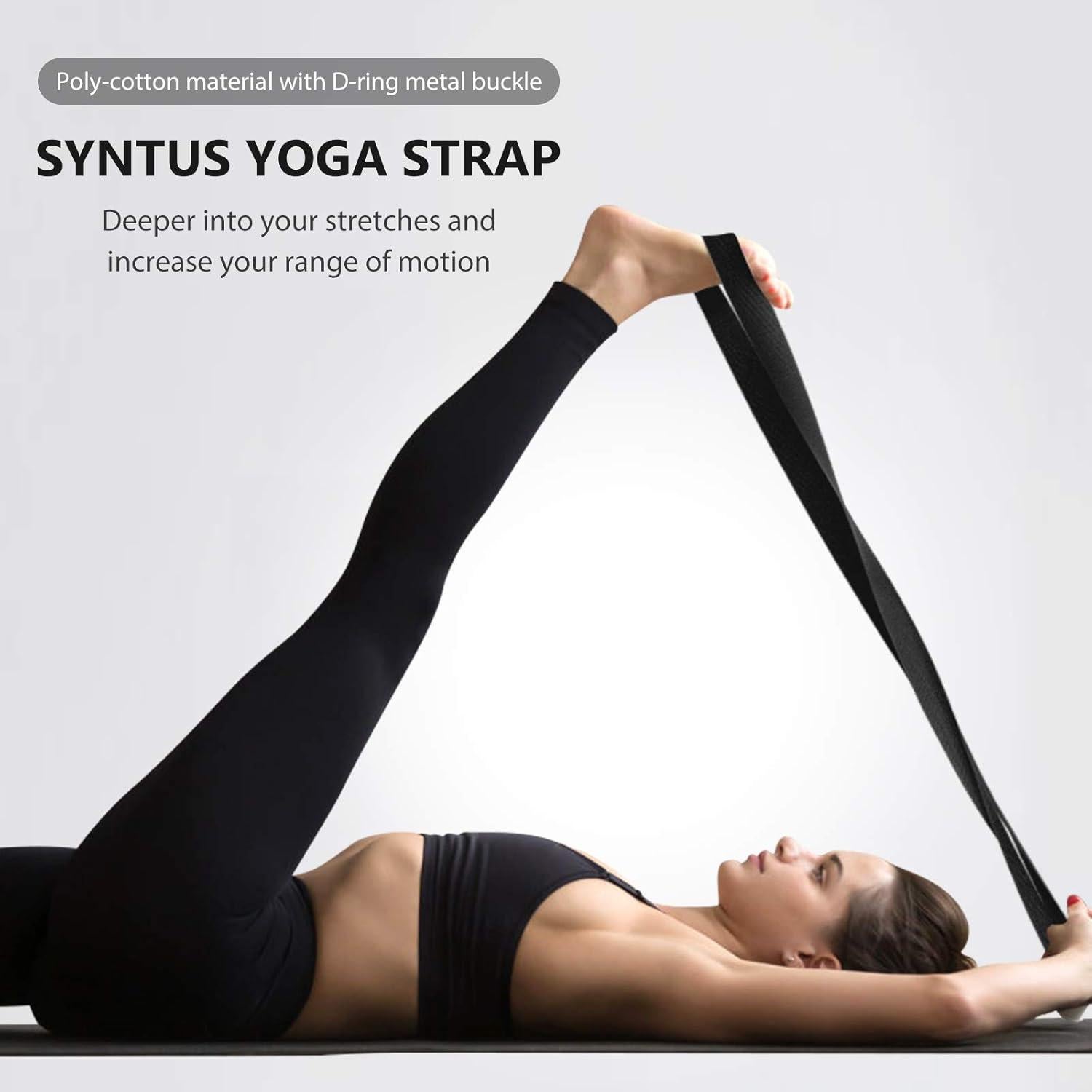 Conjunto de Bloques de Yoga y Correa Syntus - 2 Bloques Suaves y Antideslizantes