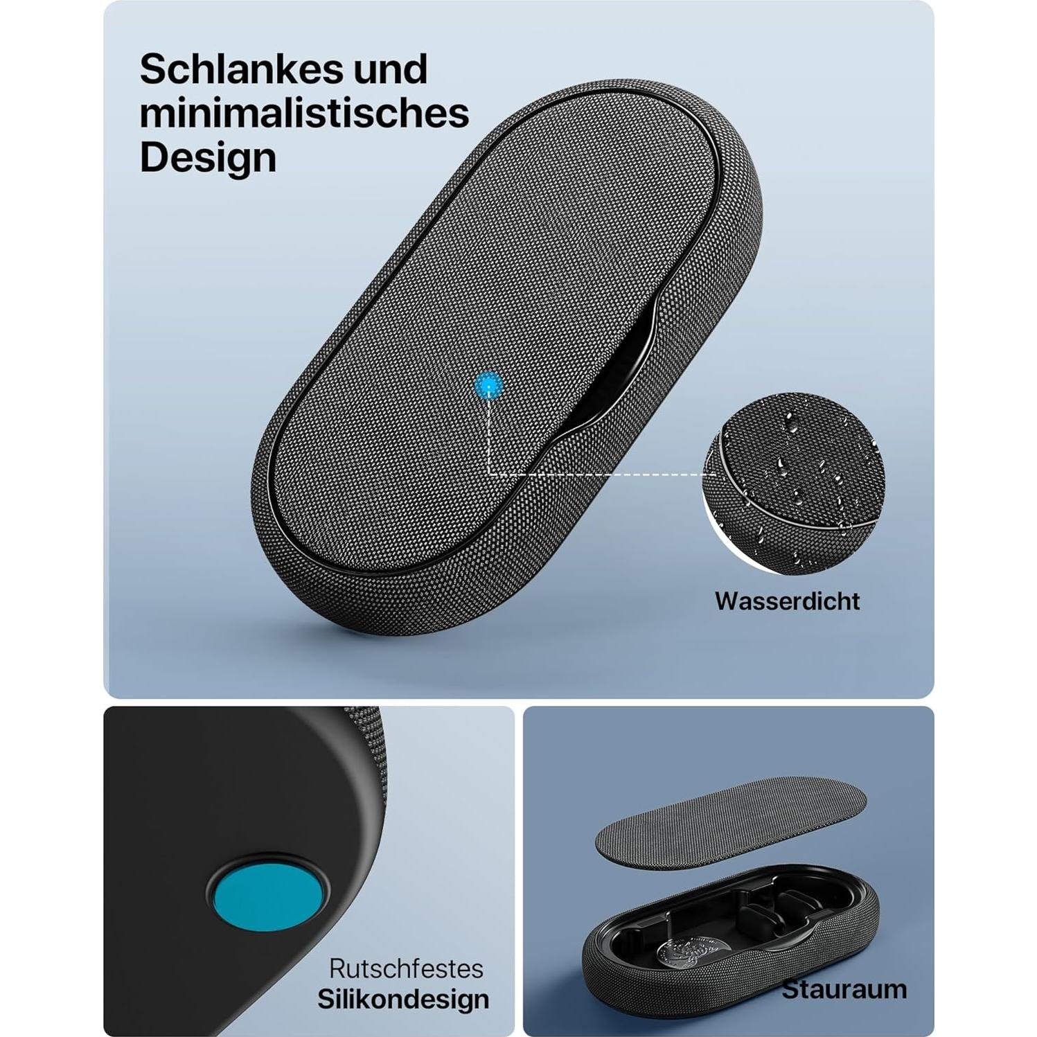 Organizador de Cables Smofish Magnético 6 Clips Gris Oscuro