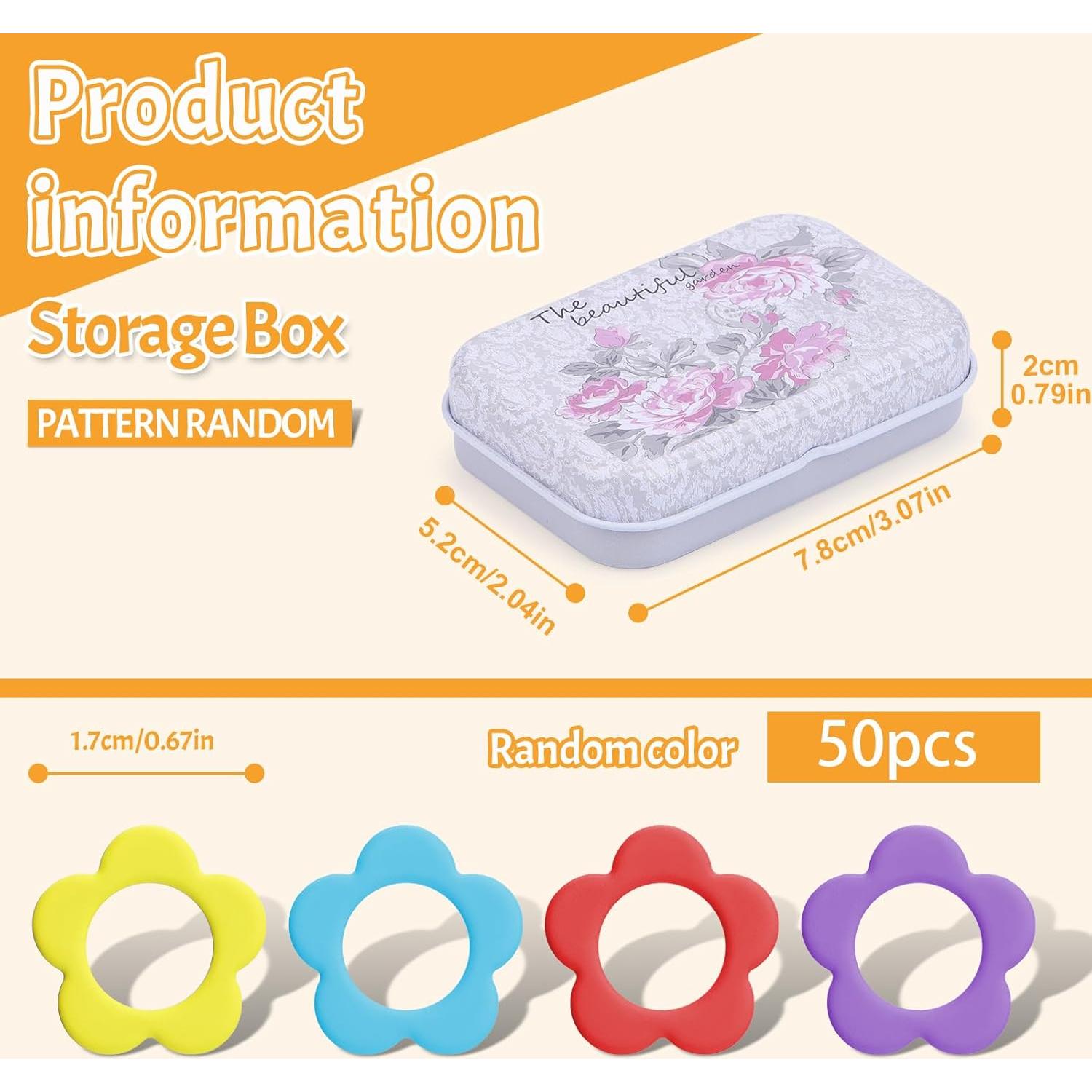 Marcadores de Puntos de Metal Jmuiiu - 50 Piezas Coloridos