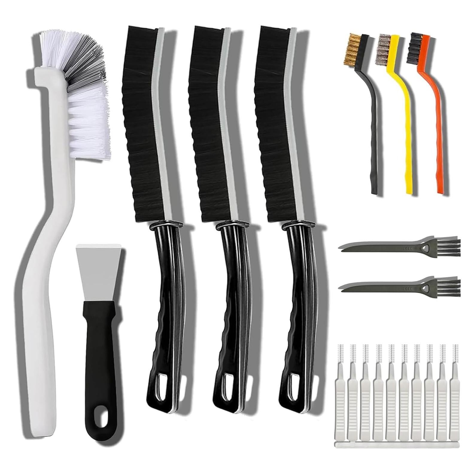 Juego de Cepillos de Limpieza de Ranuras Prelady 20 Piezas