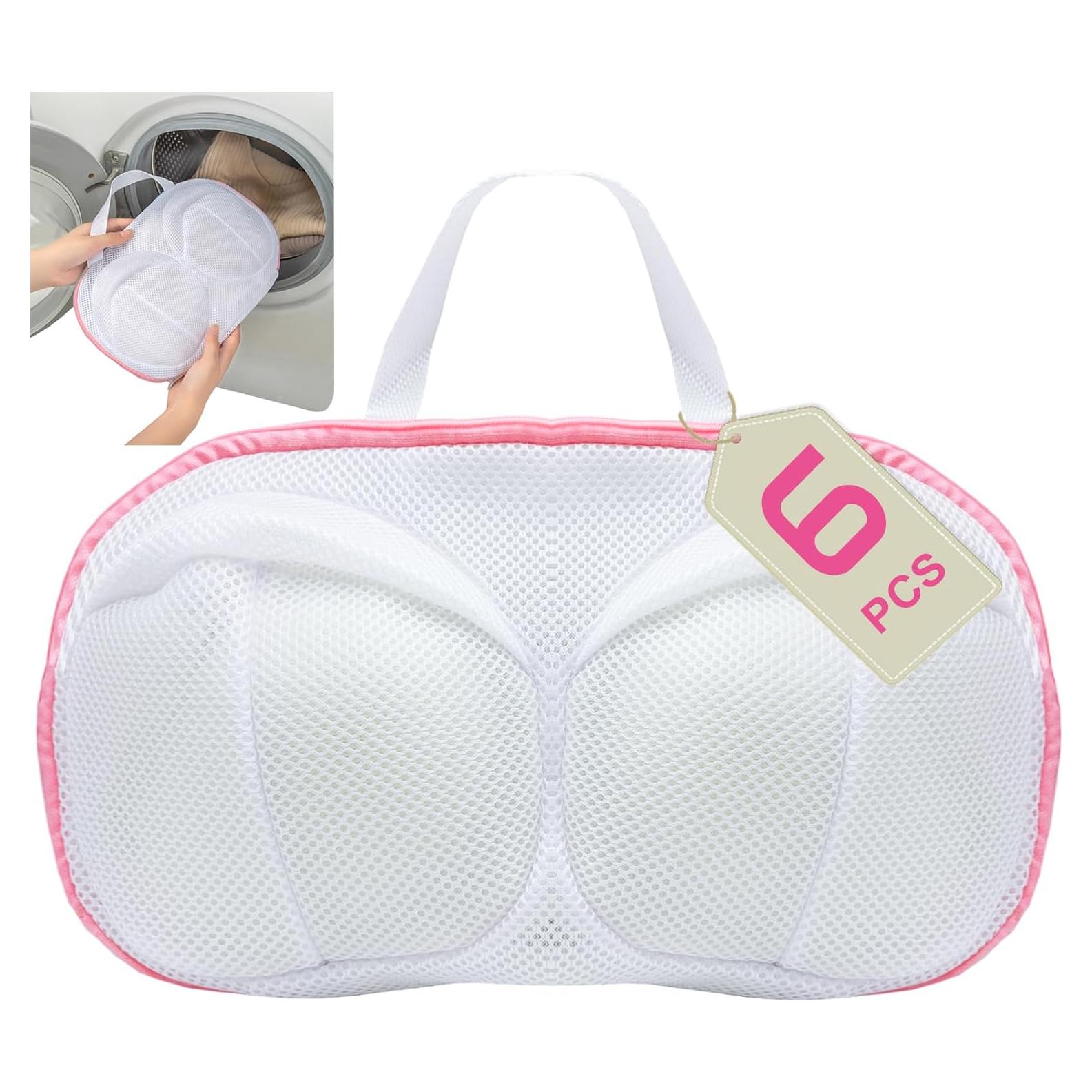 Bolsas de Lavado de Sujetadores ZKDYNJ - 6 Pcs Rosa XXL