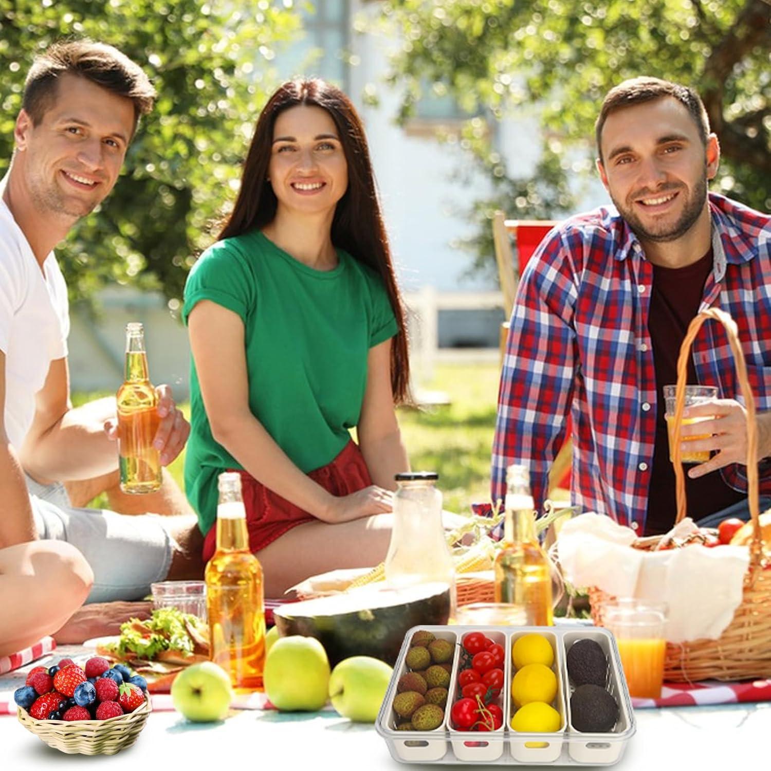 Contenedor de Ensalada Hermético shopwithgreen 5L con 4 Coladores