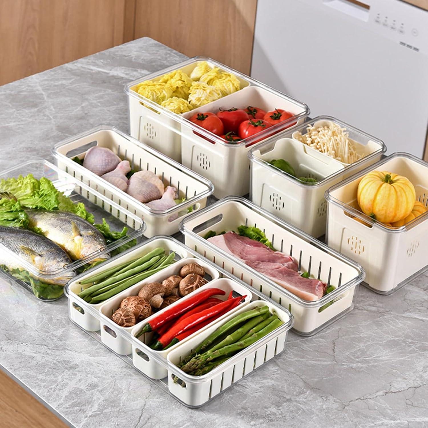 Contenedor de Ensalada Hermético shopwithgreen 5L con 4 Coladores