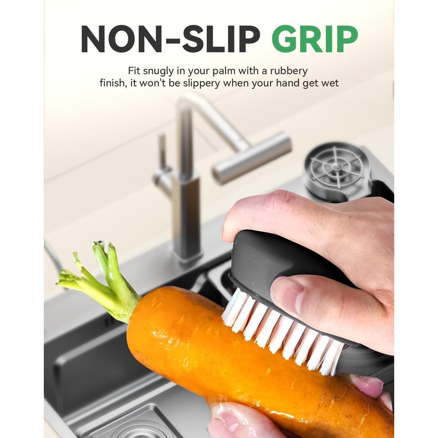 Cepillo de Verduras SXhyf con Cerdas Duras - Apto Lavavajillas