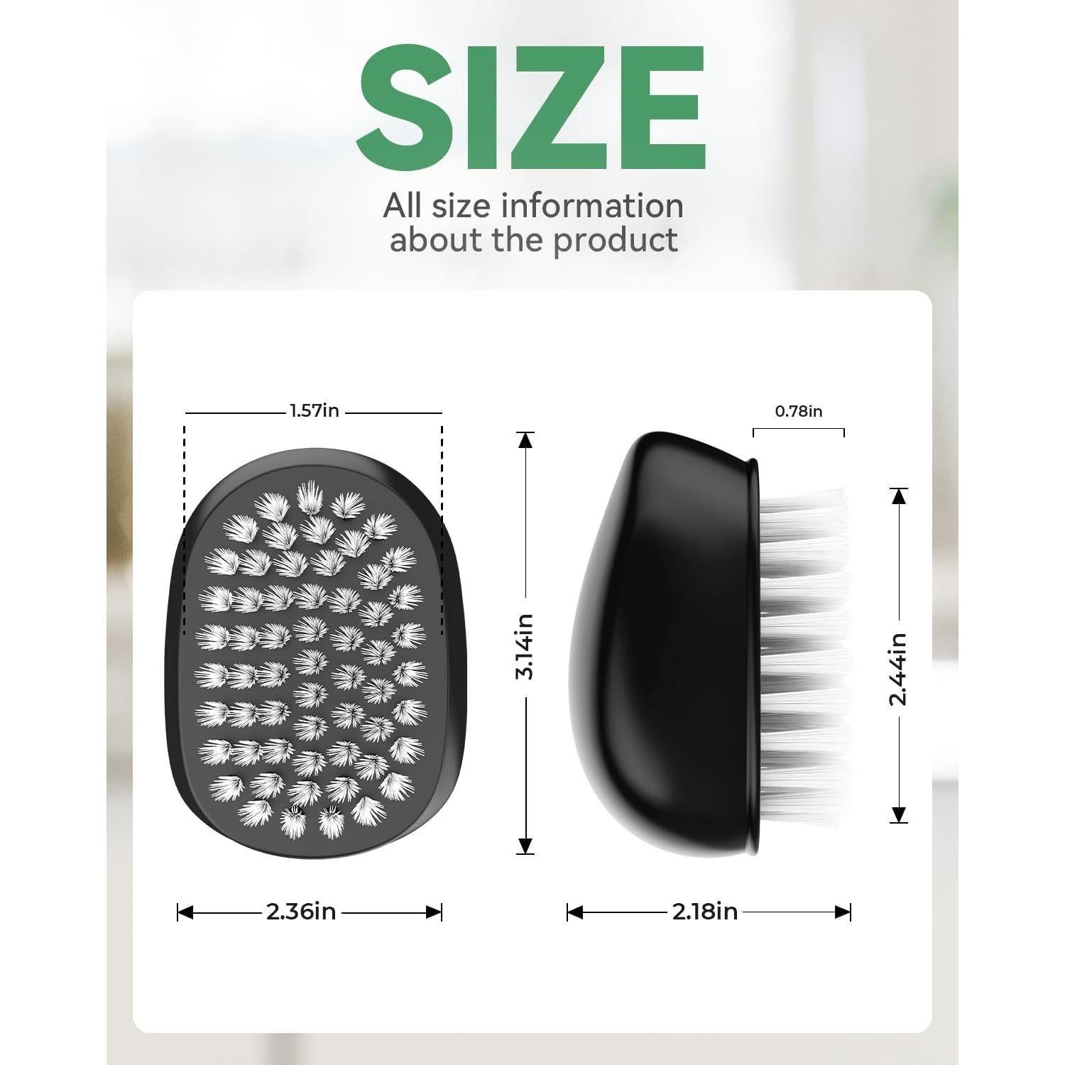 Cepillo de Verduras SXhyf con Cerdas Duras - Apto Lavavajillas