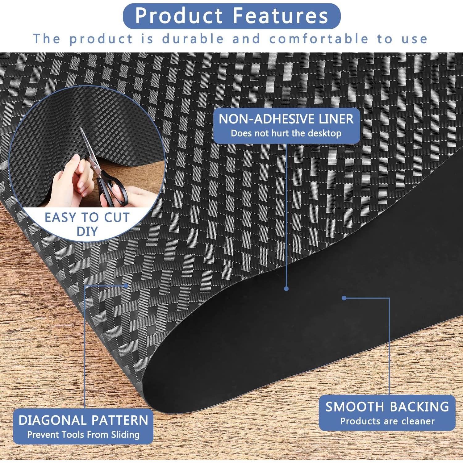 Forro de Estante HooTown 30x200 cm EVA Impermeable Negro