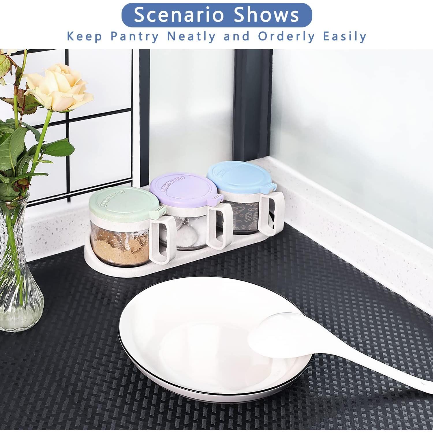 Forro de Estante HooTown 30x200 cm EVA Impermeable Negro